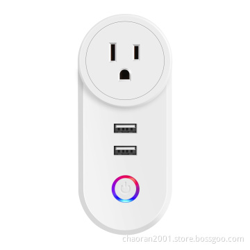 Chaoran 240V High Quality Outlet Alexa Smart Plug Usb  Smart Wifi Multi Socket TUYA